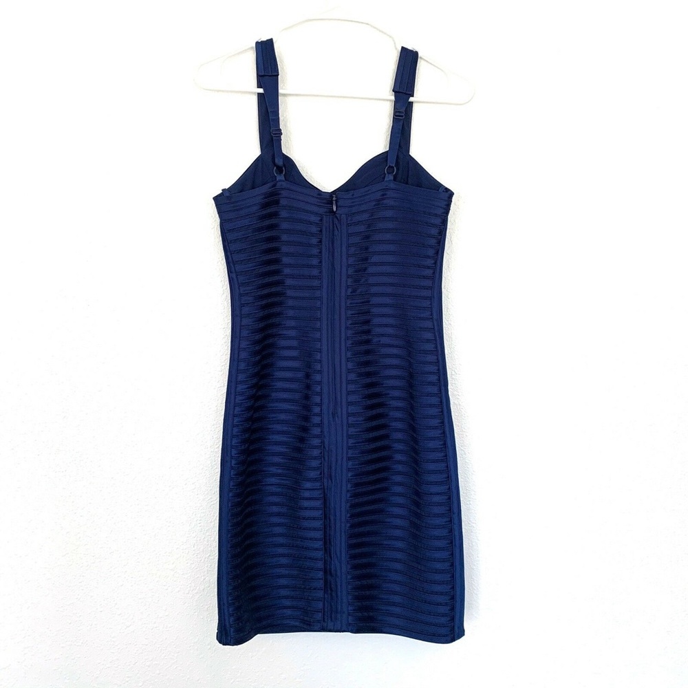 BCBGMAXAZRIA Blue Bandage Cocktail Rivas Dress - Picture 5 of 8